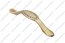 Ручка-скоба 96 мм со стразами матовое золото 5496-04 1