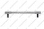 Ручка-рейлинг хром+хром 160 мм 14.257-06 3