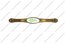 Ручка-скоба 128 мм бронза лилия 5414-08-055 3