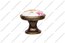 Ручка-кнопка античная бронза с керамикой Цветы 6072-08-042 2