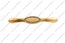 Ручка-скоба 96 мм со стразами матовое золото 5496-04 3