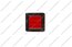Ручка-кнопка хром со вставкой красный 6064-06/038 3